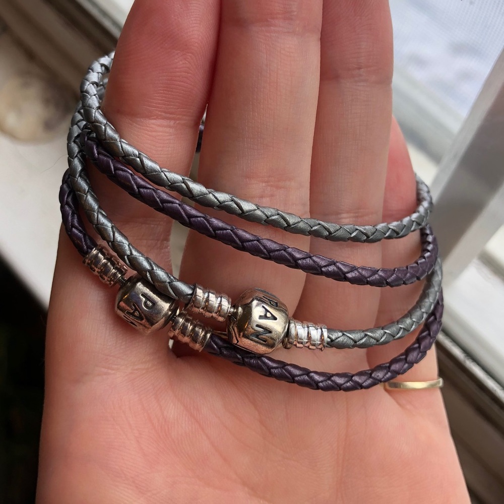 Pandora Moments Double Leather Bracelets